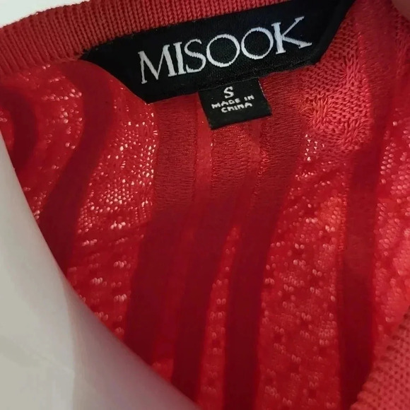 Misook Textured 3/4-Sleeve Career Wear Contemporary Chic Jacket in Sorbet(S) - Picture 9 of 10